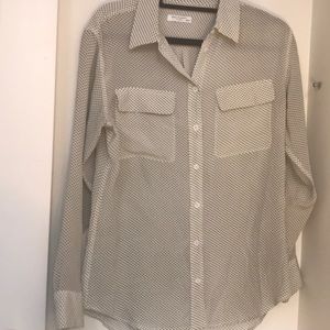 Equipment slim signature blouse